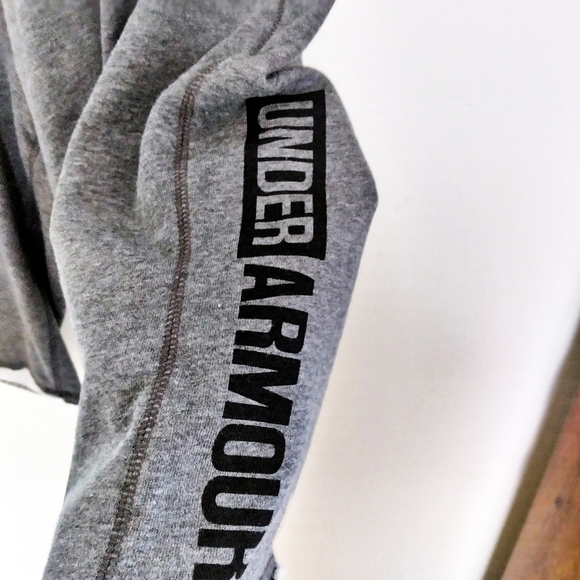 Under Armour Men's Gray Spell Out Athletic Shorts - Picture 5 of 6